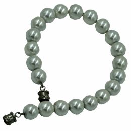 Dick Wicks Magnetic Classic White Pearl Magnetic Bracelet - No Stretch